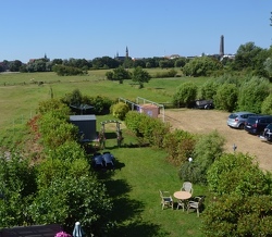 Blick aus der Wohnung